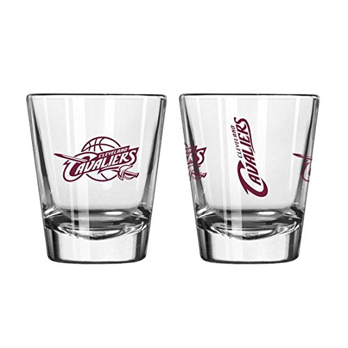 Official Fan Shop Authentic NBA Logo 2 oz. Shot Glasses 2-Pack Bundle. Show your Basketball Team Pride at home, your Bar or at the Tailgate.