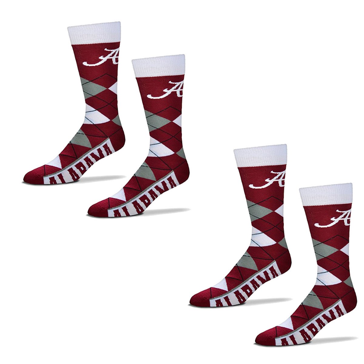 NCAA Collegiate Fan Shop Authentic NCAA 2-pack Large (10/13) Argyle Socks. Show School Pride At Home, Tailgating or a Game. Great addition to your on school gear.