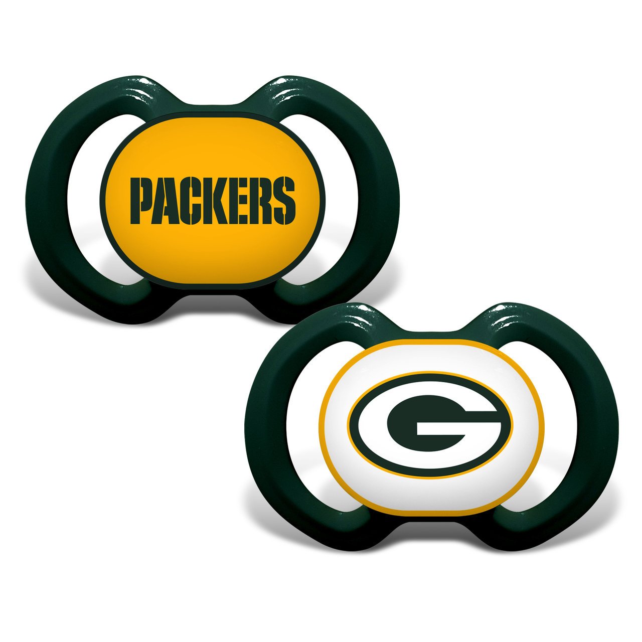 Official NFL Fan Shop Authentic Baby Pacifier and Bib Bundle Set. Start Out Early in Joining The Fan Club and Show Support for Your Favorite Football Team