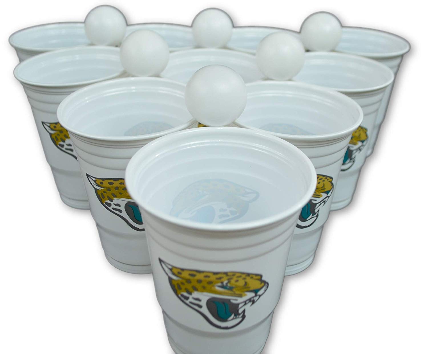 Siskiyou/Sport Mania NFL Fan Shop Beer Pong Set. Rep Your Favorite Team with The Classic Game of Beer Pong at Home or at The Tailgate Party - Comes with 22 Cups and 6 Ping Pong Balls