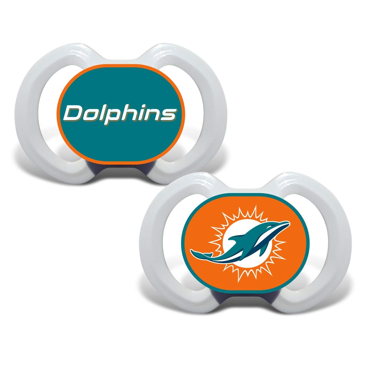 Official NFL Fan Shop Authentic Baby Pacifier and Bib Bundle Set. Start Out Early in Joining The Fan Club and Show Support for Your Favorite Football Team