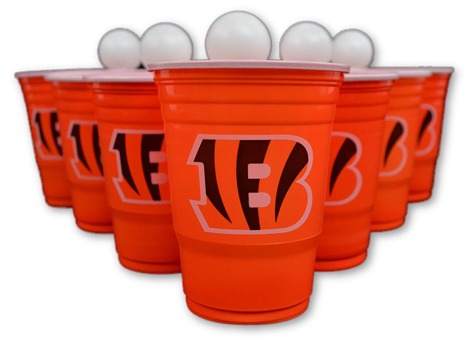 Siskiyou/Sport Mania NFL Fan Shop Beer Pong Set. Rep Your Favorite Team with The Classic Game of Beer Pong at Home or at The Tailgate Party - Comes with 22 Cups and 6 Ping Pong Balls