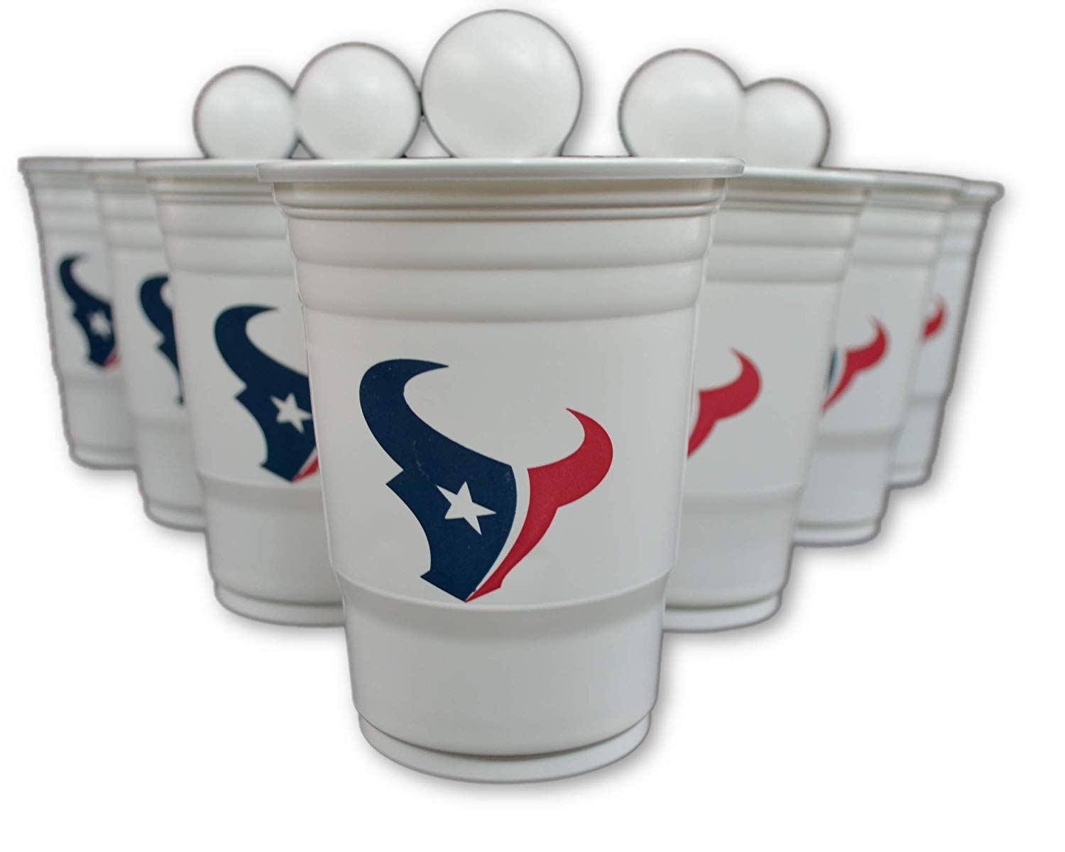 Siskiyou/Sport Mania NFL Fan Shop Beer Pong Set. Rep Your Favorite Team with The Classic Game of Beer Pong at Home or at The Tailgate Party - Comes with 22 Cups and 6 Ping Pong Balls