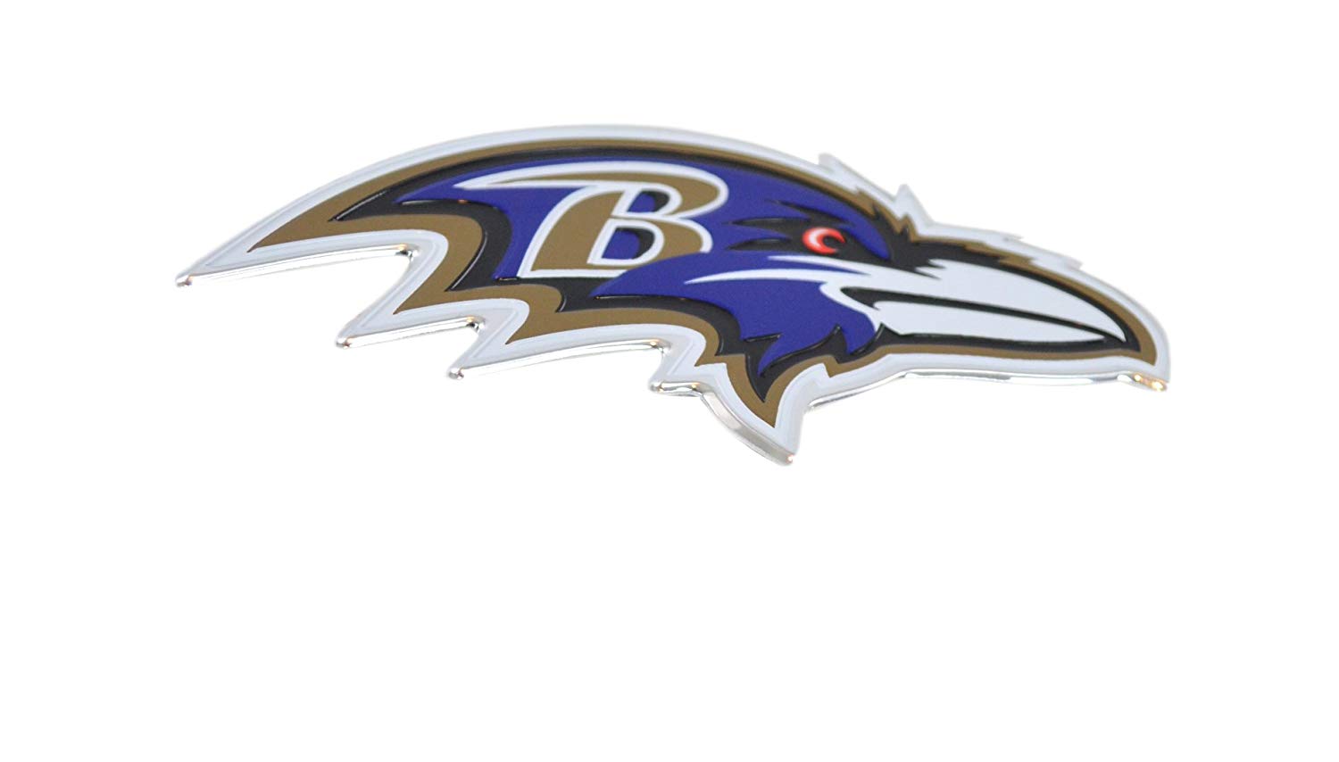 Professional Sports Teams Chrome Outlined Colored Auto Emblem. Emblems available in NFL and MLB sets or NHL and MLB sets. Show Pride in two Sports