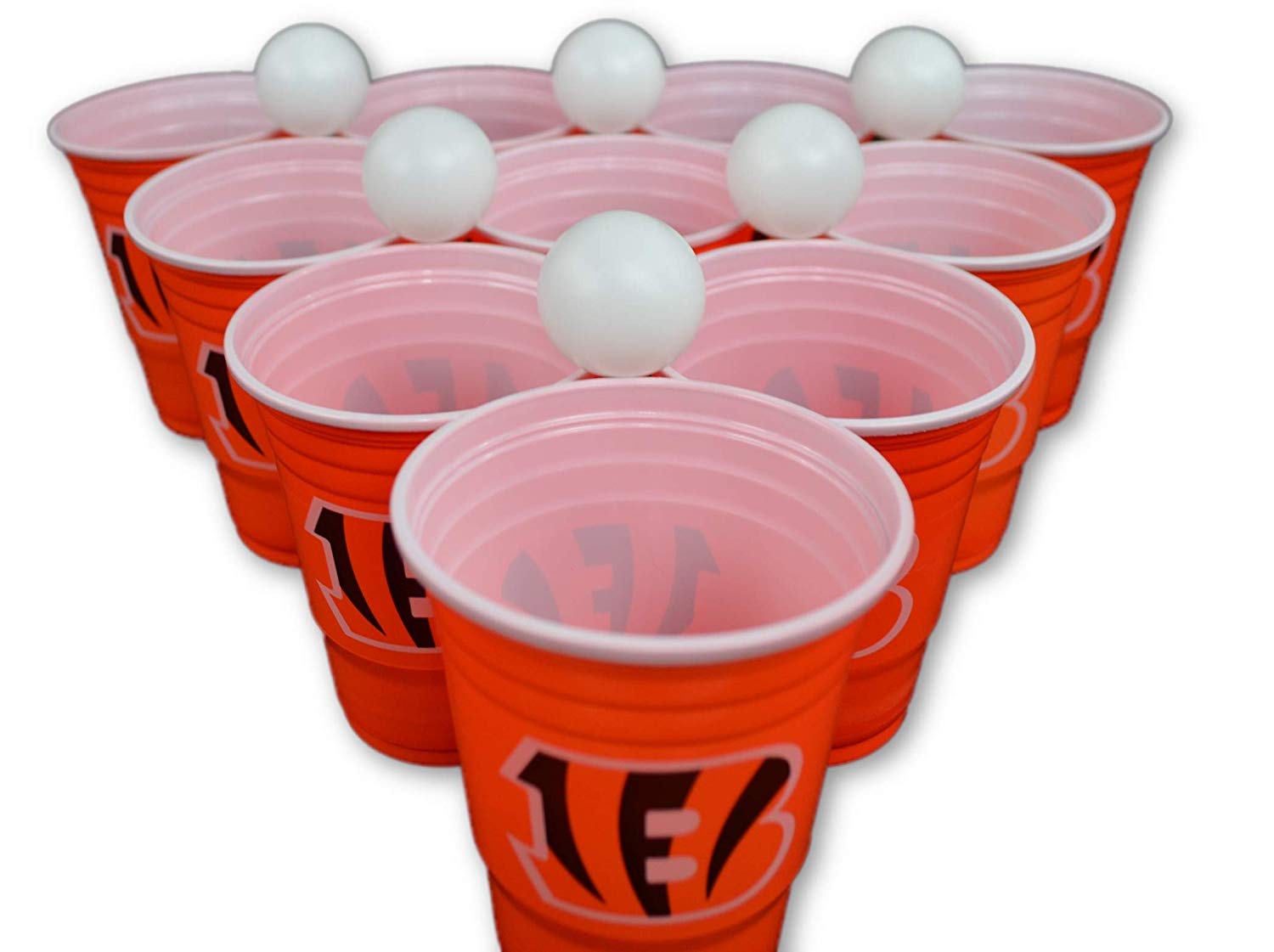 Siskiyou/Sport Mania NFL Fan Shop Beer Pong Set. Rep Your Favorite Team with The Classic Game of Beer Pong at Home or at The Tailgate Party - Comes with 22 Cups and 6 Ping Pong Balls
