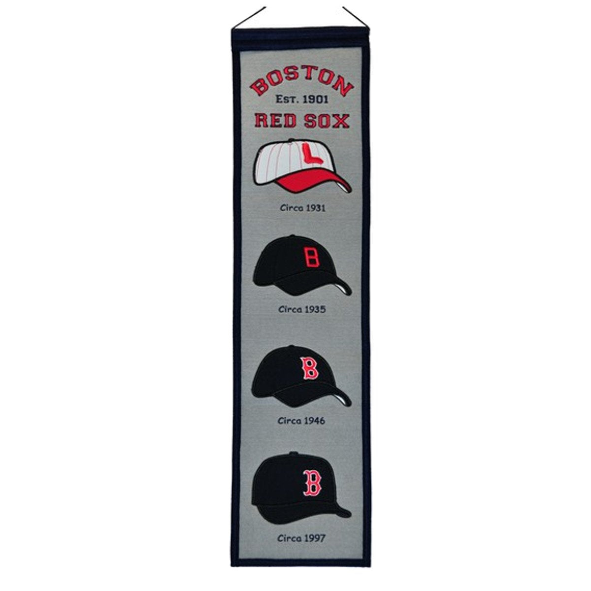Winning Streak Fan Shop Authentic MLB Heritage and Baseball Team Felt Embroidered Logo Banner. Office, Bar or Man Cave