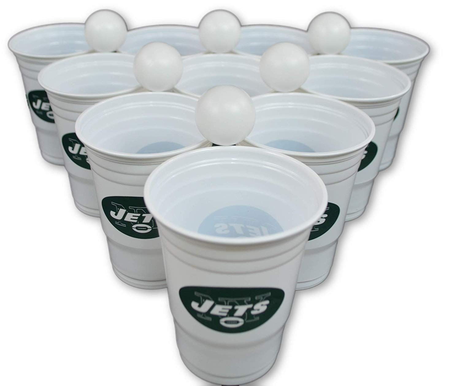 Siskiyou/Sport Mania NFL Fan Shop Beer Pong Set. Rep Your Favorite Team with The Classic Game of Beer Pong at Home or at The Tailgate Party - Comes with 22 Cups and 6 Ping Pong Balls