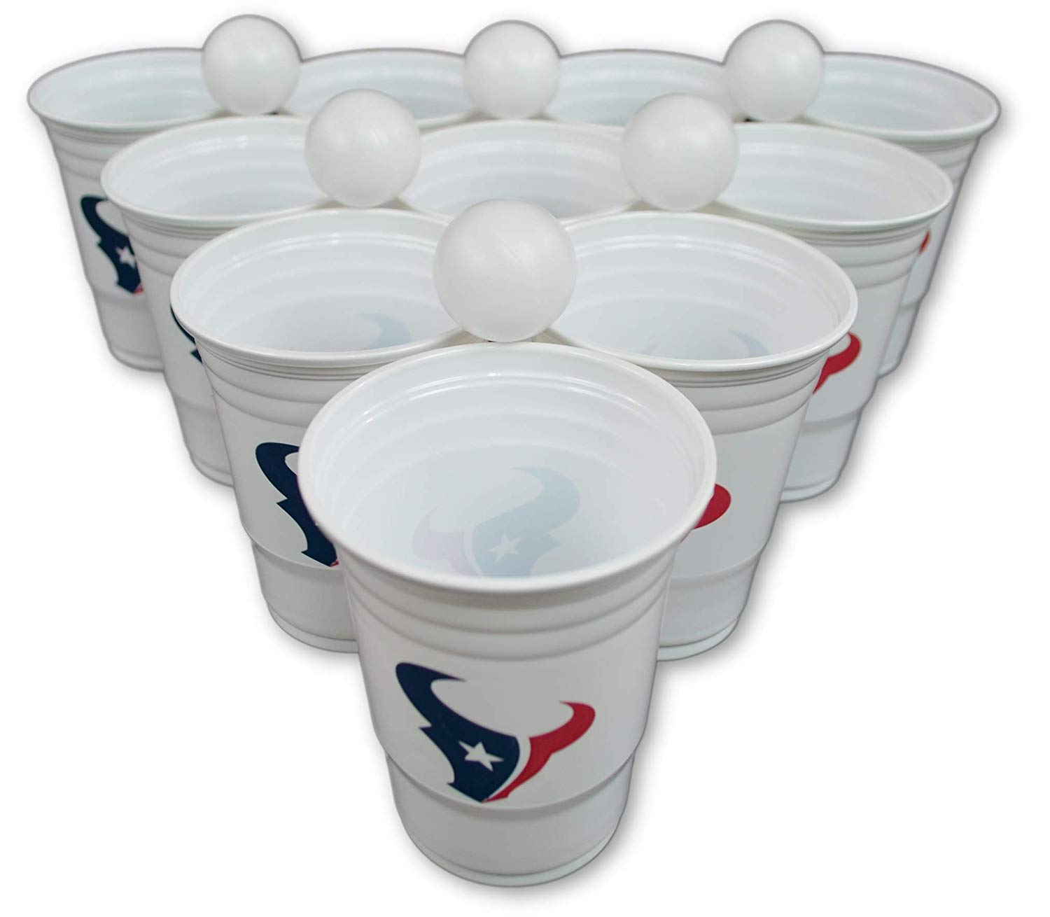 Siskiyou/Sport Mania NFL Fan Shop Beer Pong Set. Rep Your Favorite Team with The Classic Game of Beer Pong at Home or at The Tailgate Party - Comes with 22 Cups and 6 Ping Pong Balls