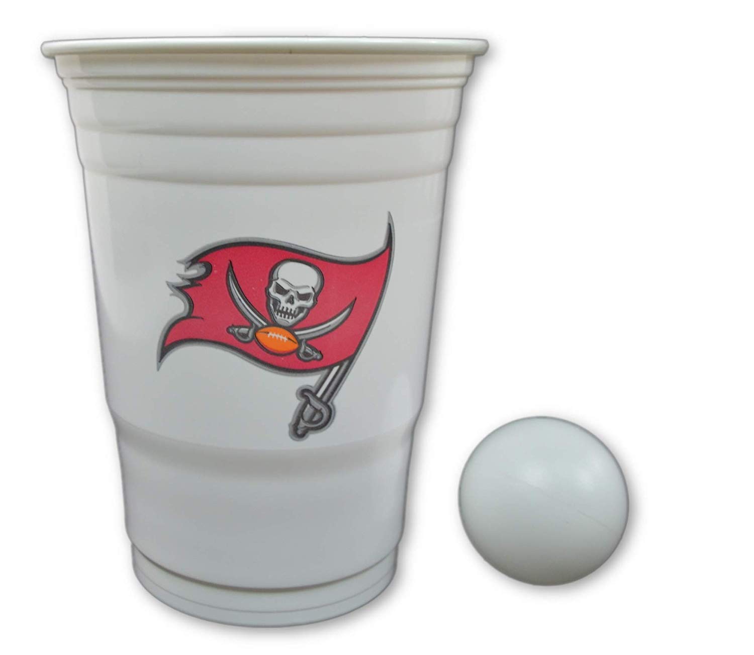 Siskiyou/Sport Mania NFL Fan Shop Beer Pong Set. Rep Your Favorite Team with The Classic Game of Beer Pong at Home or at The Tailgate Party - Comes with 22 Cups and 6 Ping Pong Balls