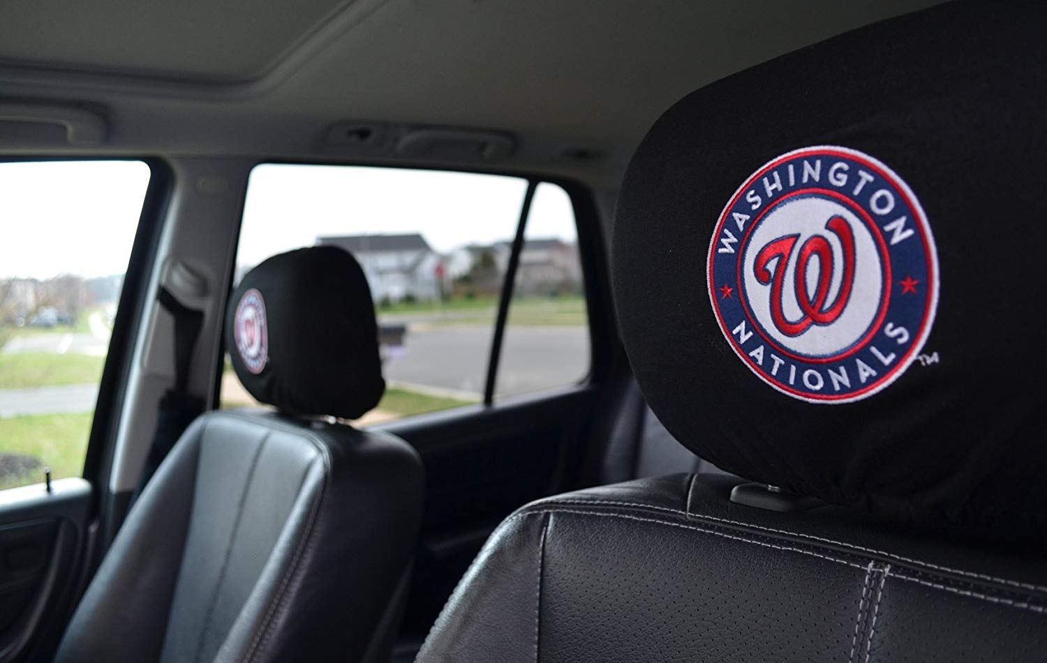 Team ProMark Official Major League Baseball Fan Shop Authentic Car Truck Auto MLB Headrest Cover (Washington Nationals)