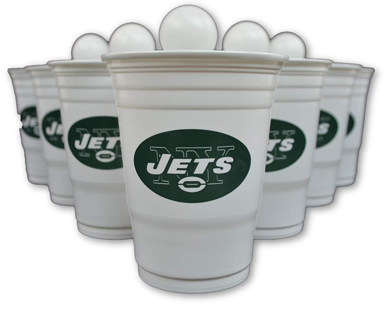 Siskiyou/Sport Mania NFL Fan Shop Beer Pong Set. Rep Your Favorite Team with The Classic Game of Beer Pong at Home or at The Tailgate Party - Comes with 22 Cups and 6 Ping Pong Balls