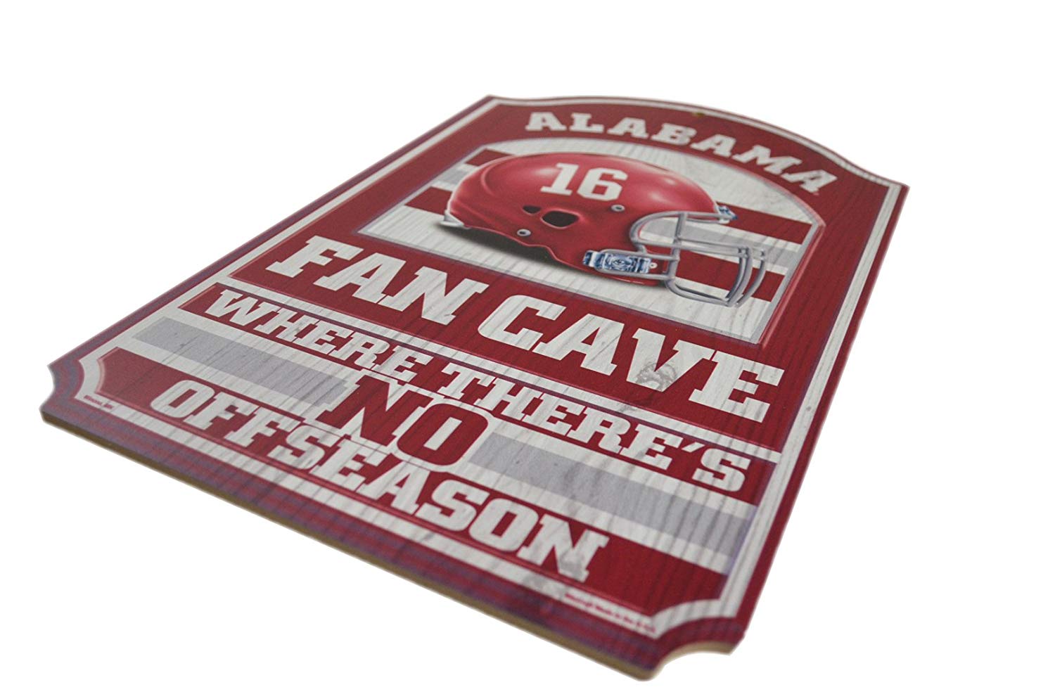 WinCraft Collegiate Fan Shop Authentic NCAA Fan Cave Wooden Sign. Stake Your Territory with This Sign. For the Office or Man Cave. This 11"X17" Sign Let's Everyone Know Your Team