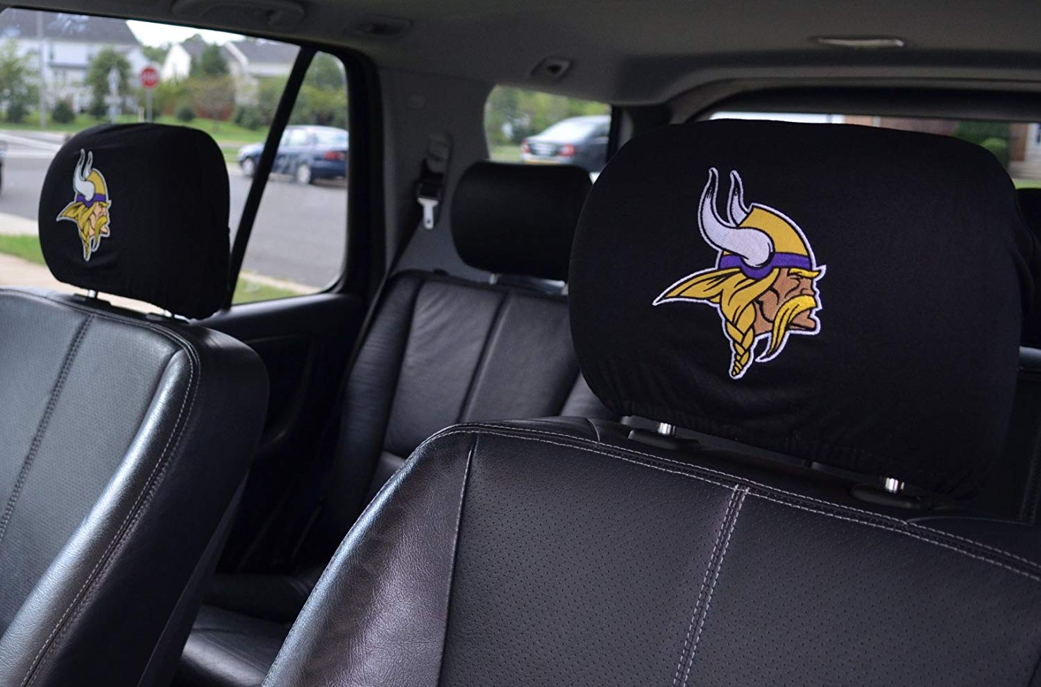 Official National Football League Fan Shop Authentic Headrest Cover (Minnesota Vikings)