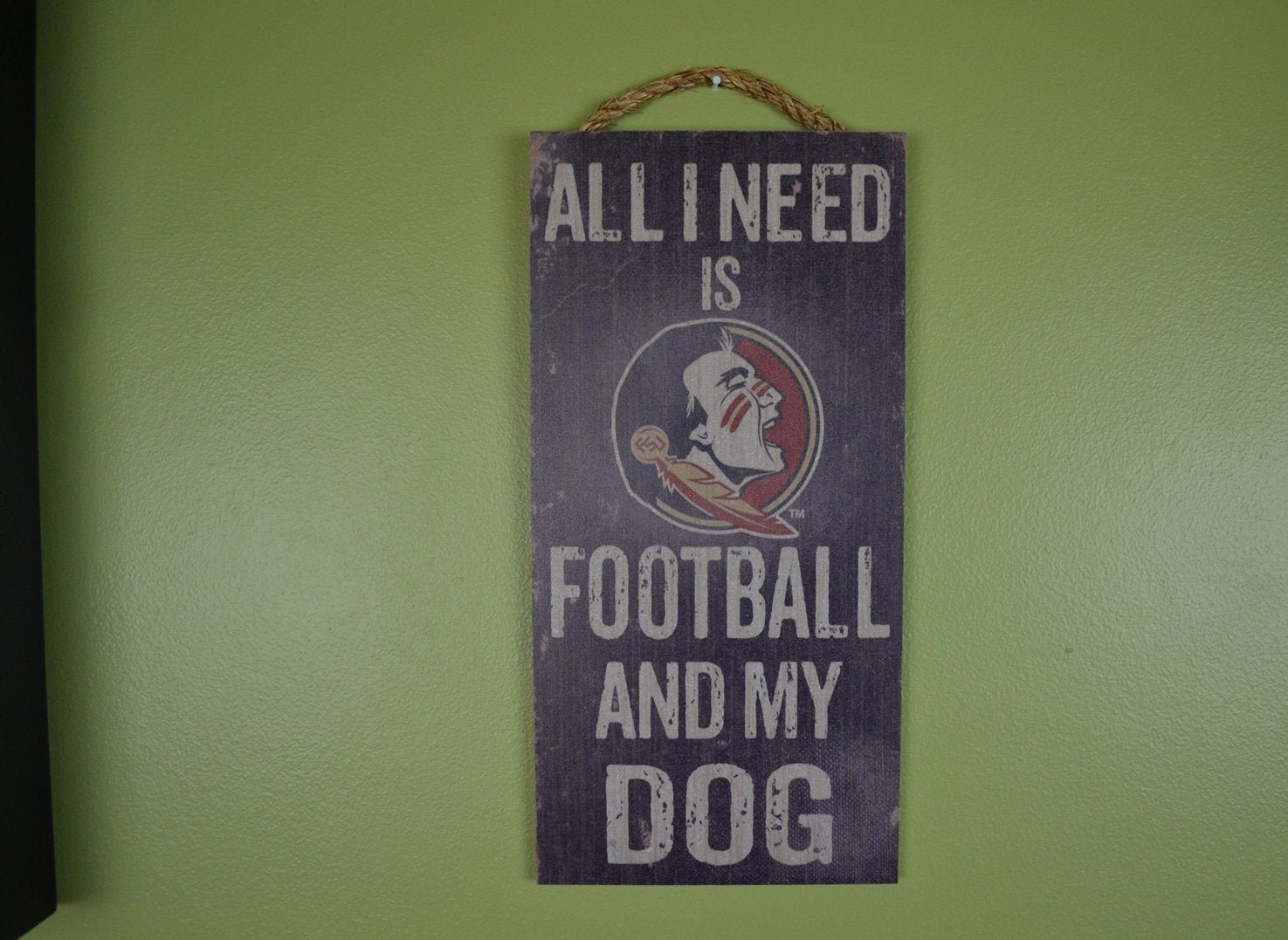 NCAA Official National Collegiate Athletic Association Fan Shop Authentic Wooden Signs -Stake Your Territory. Ideal for The Man Cave but These 12" X 6" Signs are Tough Enough for Any Work Area