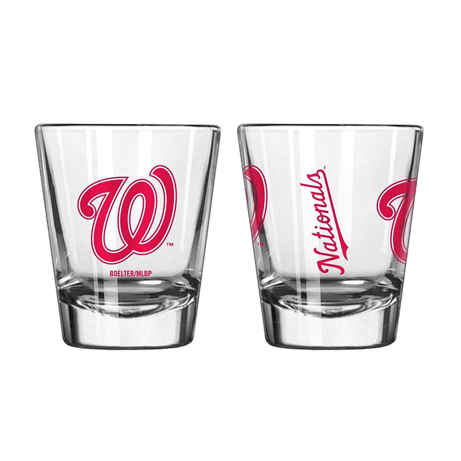 Official Fan Shop Authentic MLB Logo 2 oz Shot Glasses 2-Pack Bundle. Show Team Pride at Home, Your Bar or at The Tailgate. Gameday Shot Glasses for a Goodnight