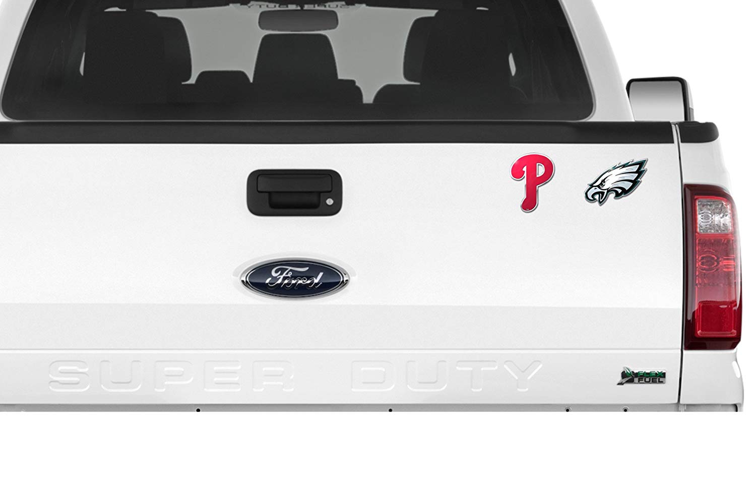 Professional Sports Teams Chrome Outlined Colored Auto Emblem. Emblems available in NFL and MLB sets or NHL and MLB sets. Show Pride in two Sports
