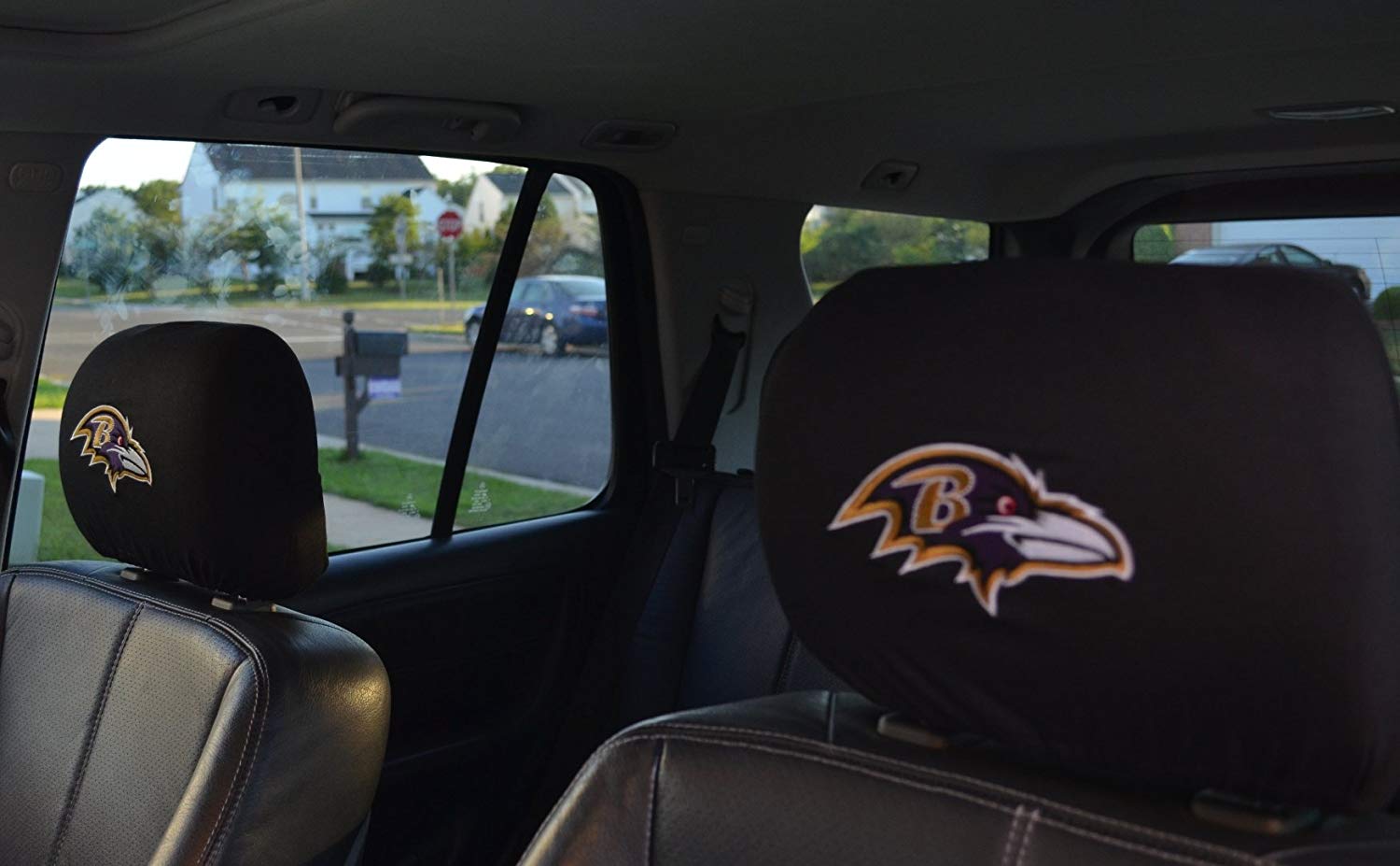 Team ProMark Official National Football League Fan Shop Authentic Headrest Cover (Baltimore Ravens)