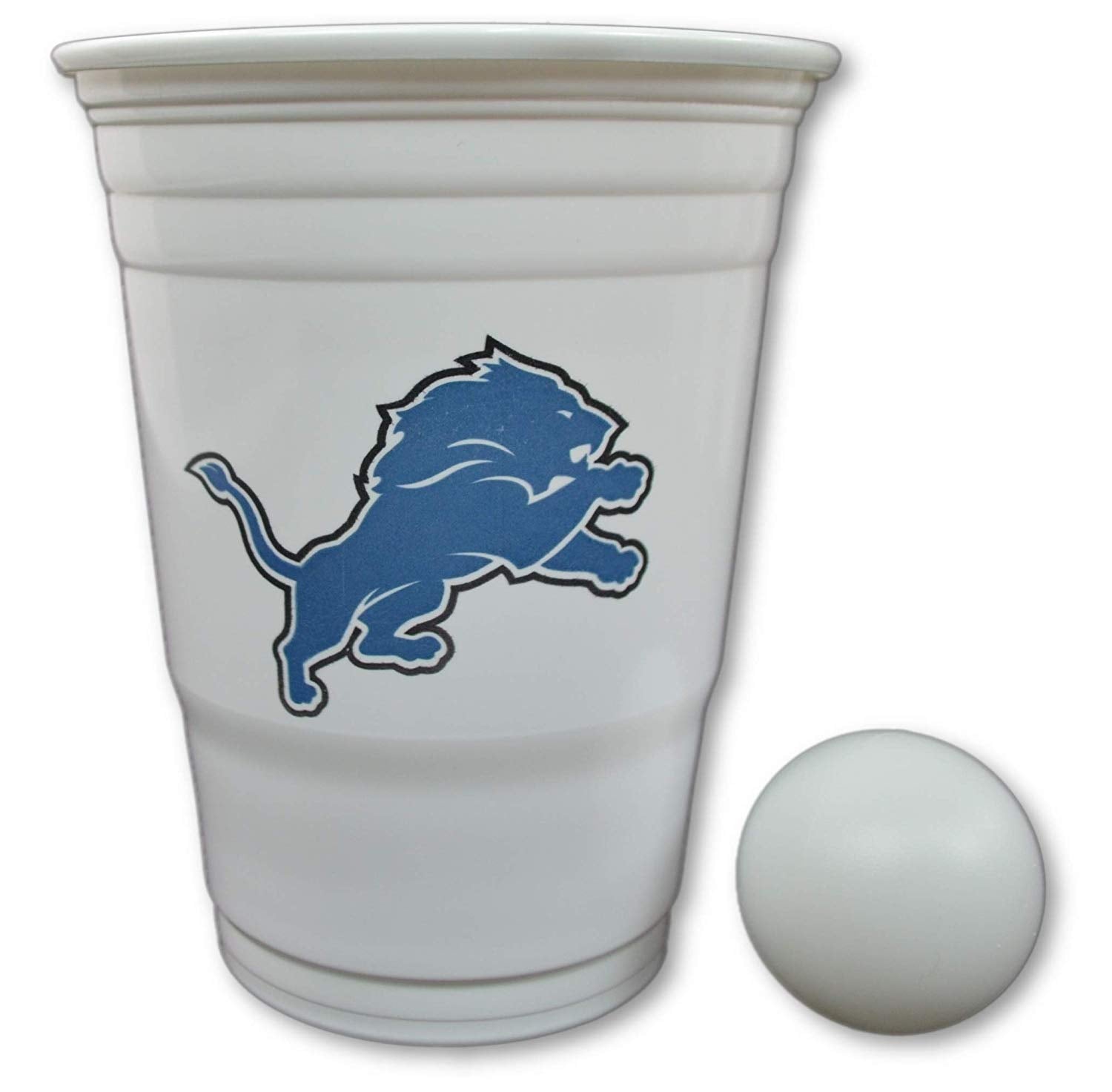 Siskiyou/Sport Mania NFL Fan Shop Beer Pong Set. Rep Your Favorite Team with The Classic Game of Beer Pong at Home or at The Tailgate Party - Comes with 22 Cups and 6 Ping Pong Balls