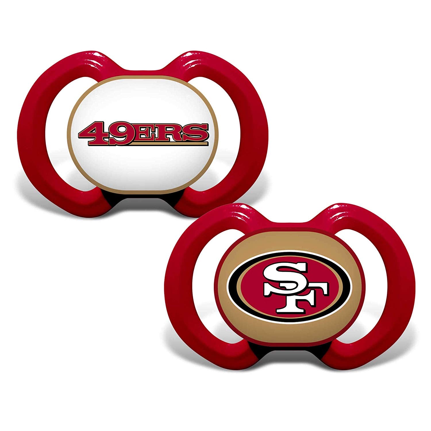 Official NFL Fan Shop Authentic Baby Pacifier and Bib Bundle Set. Start Out Early in Joining The Fan Club and Show Support for Your Favorite Football Team
