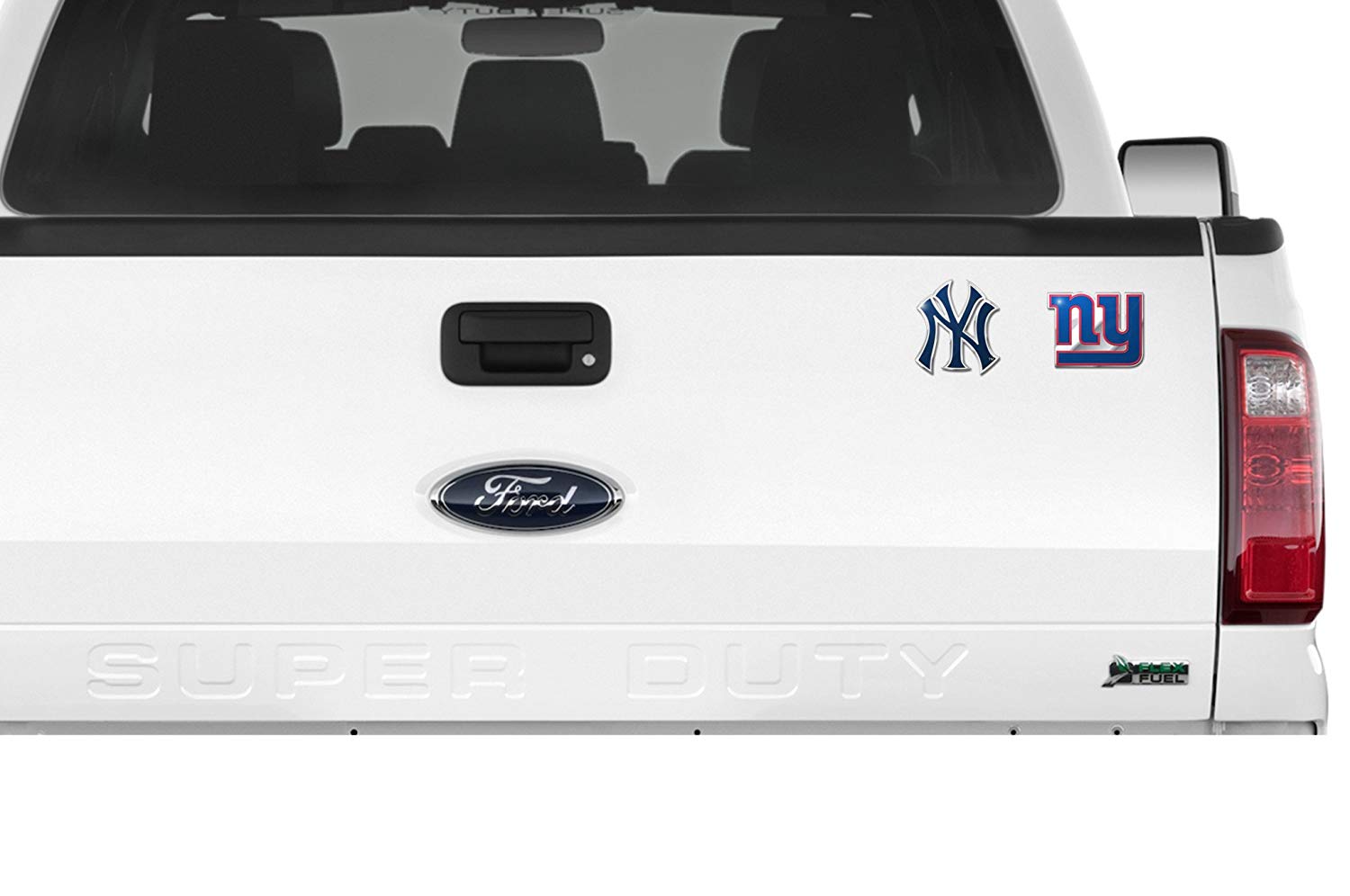 Professional Sports Teams Chrome Outlined Colored Auto Emblem. Emblems available in NFL and MLB sets or NHL and MLB sets. Show Pride in two Sports