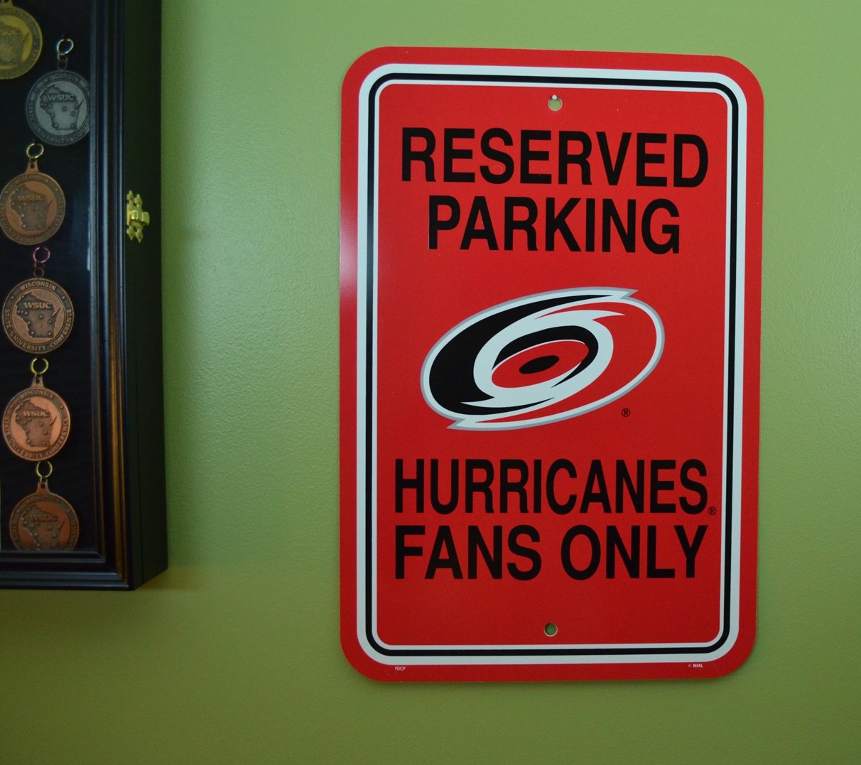 NHL Authentic Reserved Parking Sign. Great for The Office or Man Cave at Home. 12"x18" Parking Sign Let's Everyone Know Who's Your Team