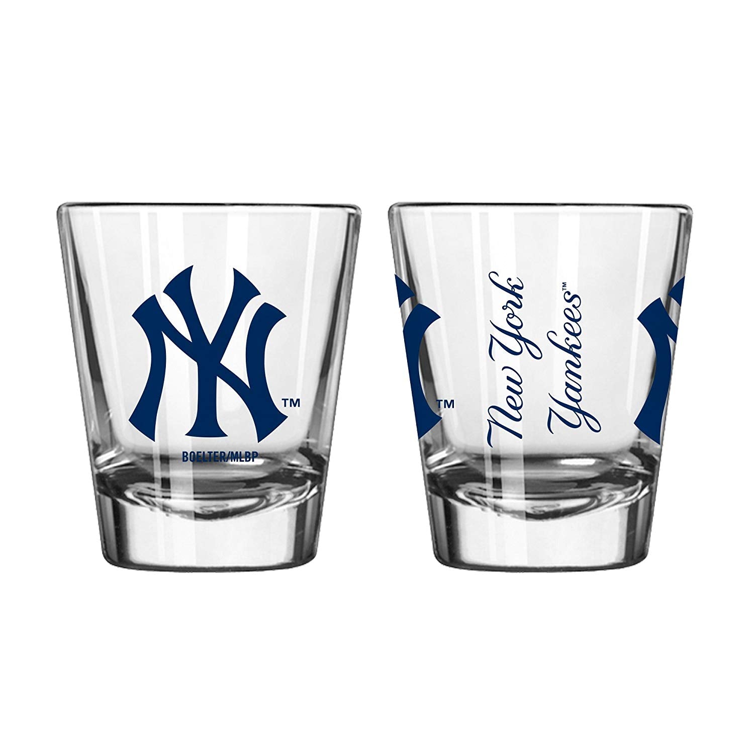 Official Fan Shop Authentic MLB Logo 2 oz Shot Glasses 2-Pack Bundle. Show Team Pride at Home, Your Bar or at The Tailgate. Gameday Shot Glasses for a Goodnight