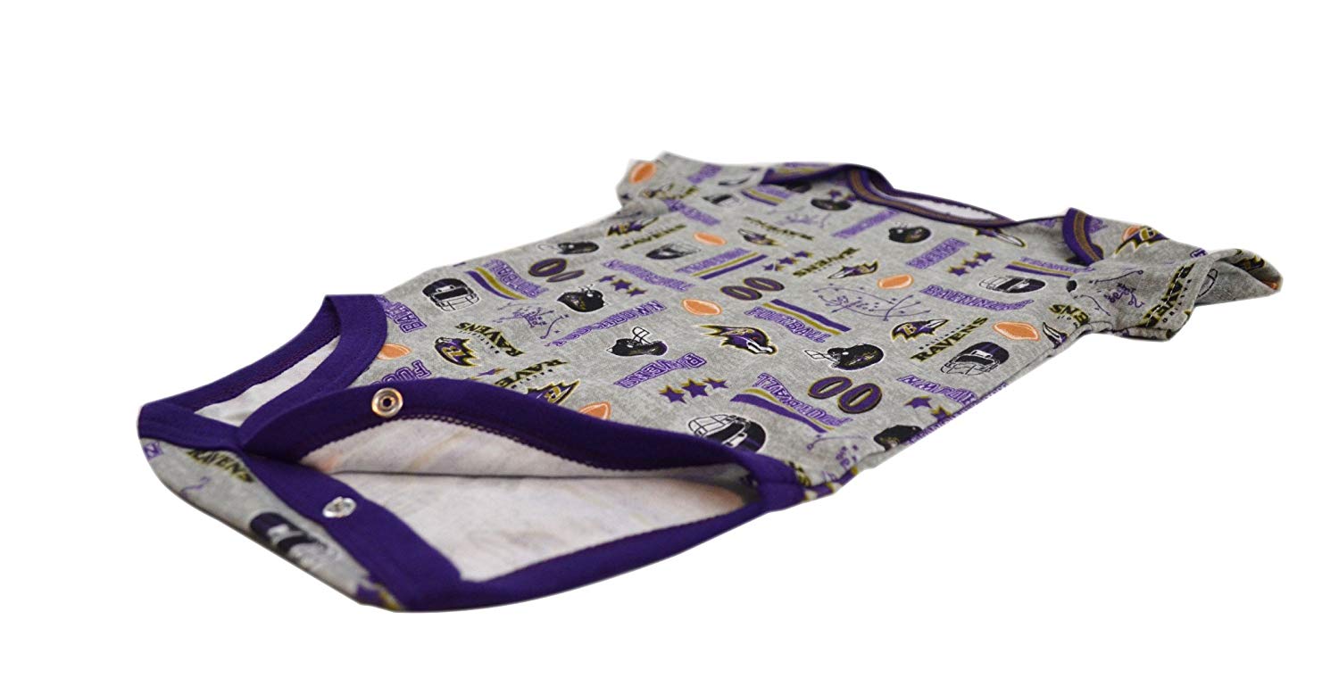 Official National Football League Fan Shop Authentic NFL Baby 3-pc Body Suit Onesie, Cap and Bib Bundled Set