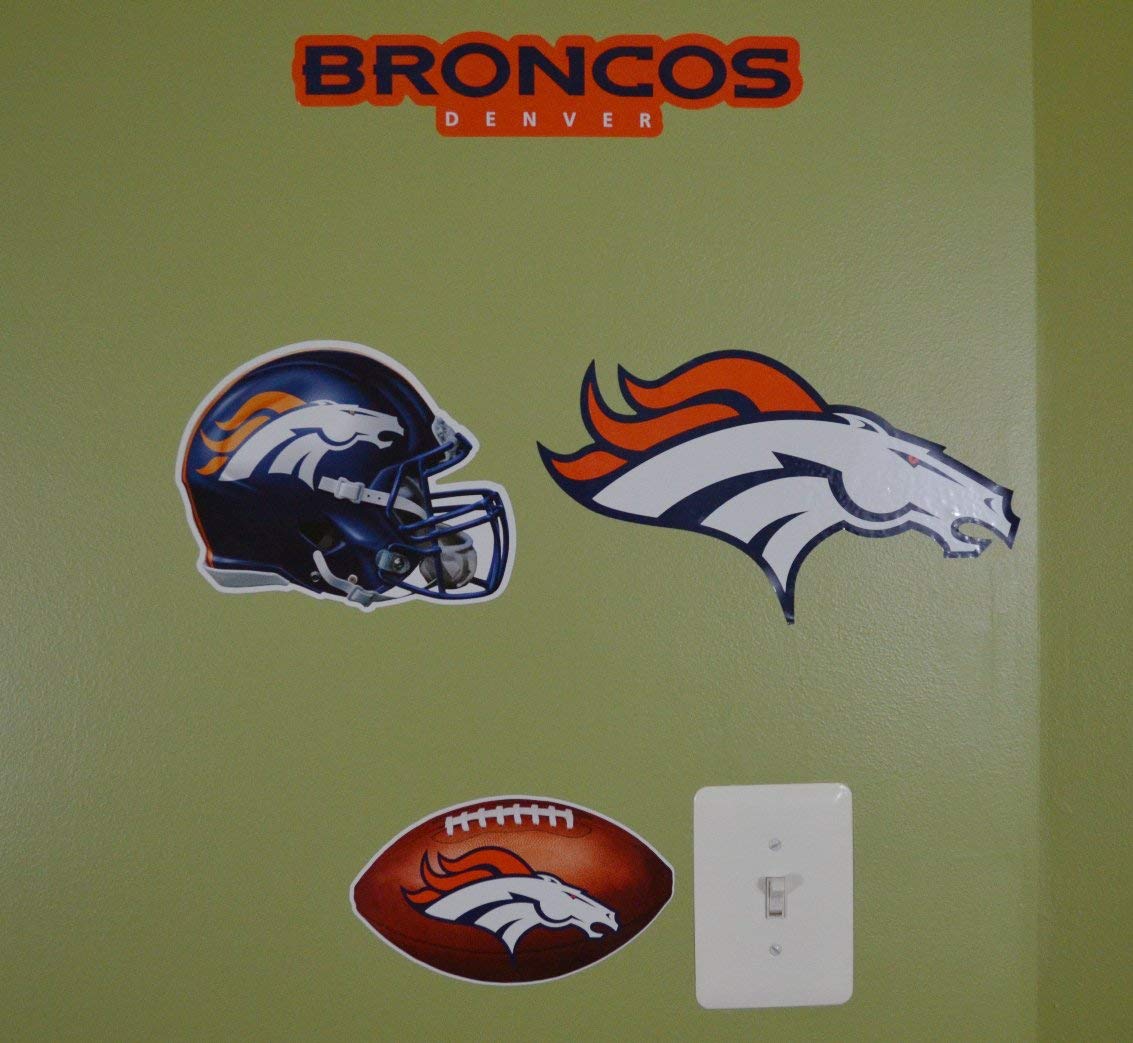 Official National Football League Fan Shop Licensed NFL Shop Multi-use Decals (Denver Broncos)