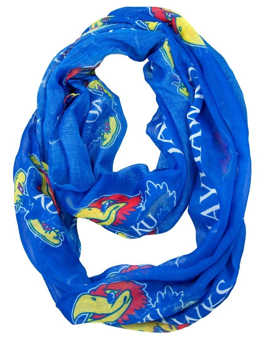 NCAA Merchandise Official National Collegiate Athletic Association Fan Shop Authentic NCAA Infinity Scarf and Hair Twist - Scrunchie Set. Show School Pride Everywhere
