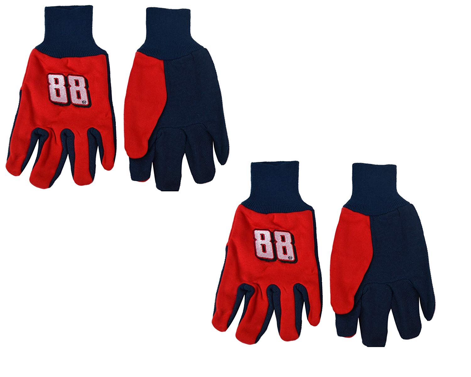 Official NASCAR Fan Shop Authentic 2-Pack Utility Work Glove Set. Show Pride for your favorite NASCAR driver while working on your vehicle at home or work