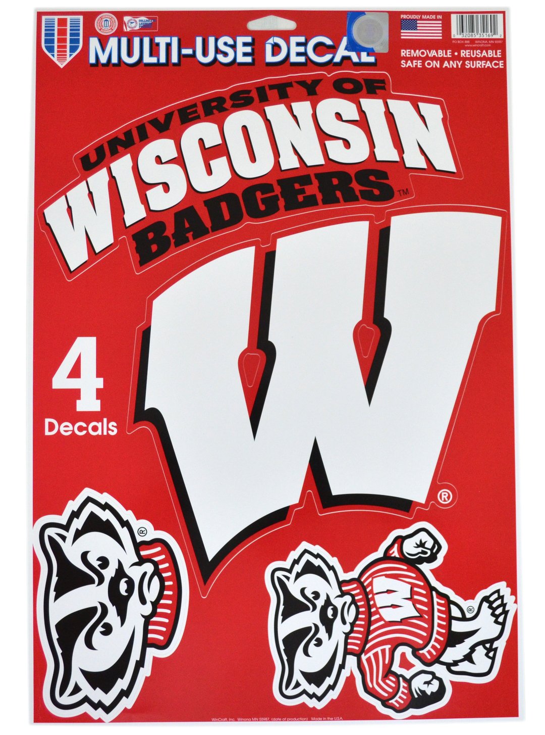 Official National Collegiate Athletic Association Fan Shop Licensed NCAA Shop Multi-use Decals. Show Team Pride At Home or Work with Four Independent Decals. Stick on Anything with a Smooth Surface.