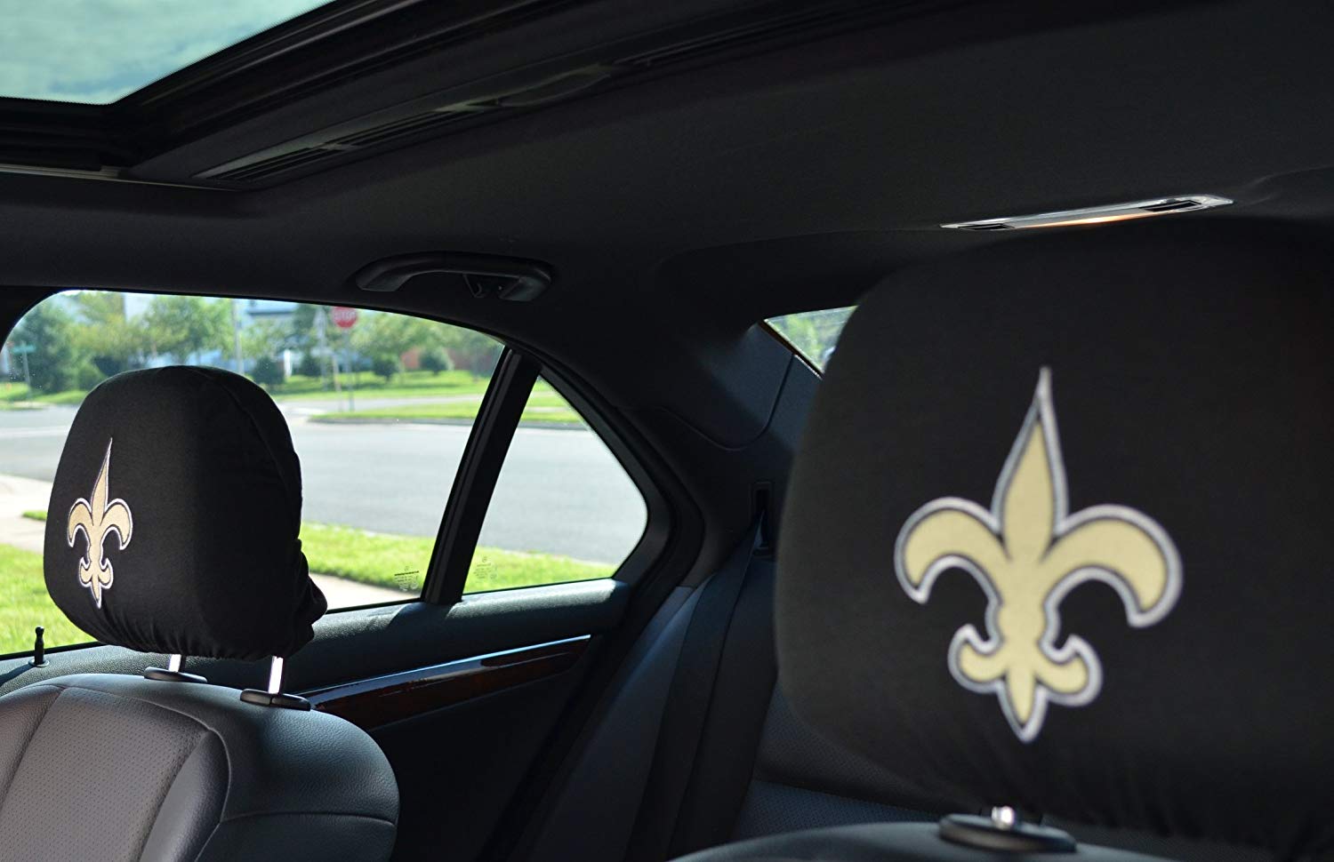 Official National Football League Fan Shop Authentic Headrest Cover (New Orleans Saints)