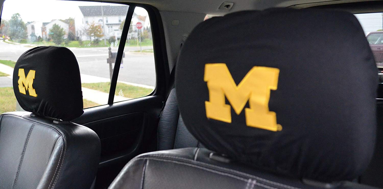 Headrest Cover Official National Collegiate Athletic Association Fan Shop Authentic NCAA Show School Pride Everywhere You Drive
