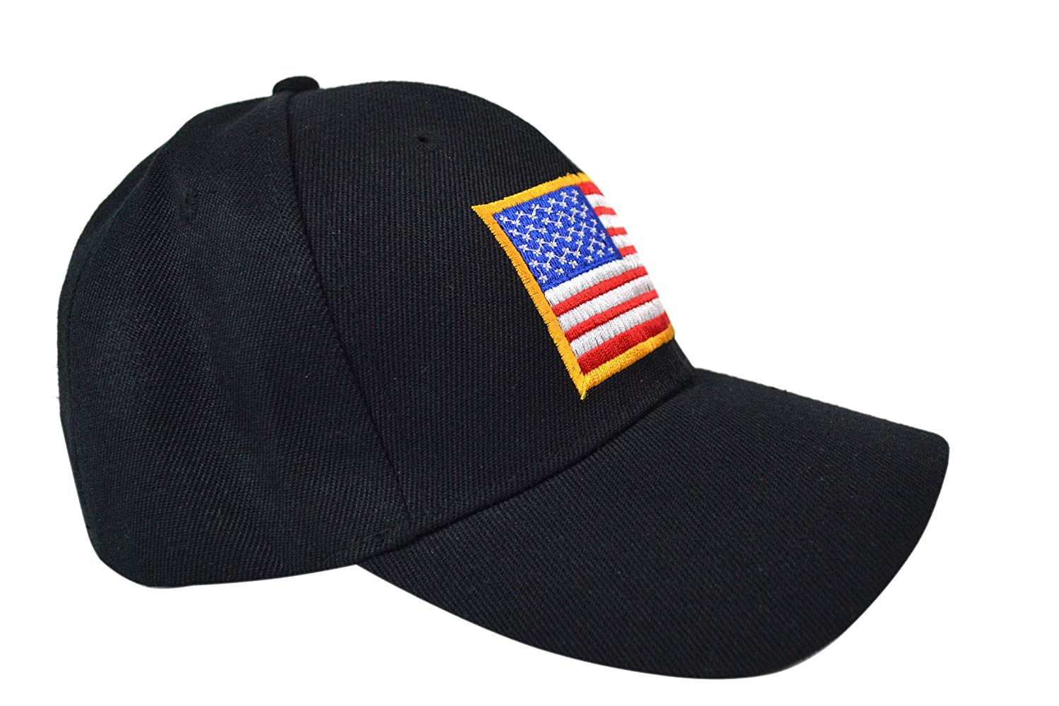 US American Flag Military Tactical Operator Baseball Cap. One Size Fits All Adjustable Cap. Comfortable Lightweight Hat with Embroidered Flag