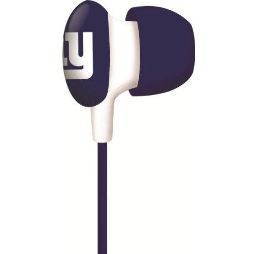 Official National Football League Fan Shop Authentic NFL Earbud Headphones and 2-pack Silicone Rubber Team Wristband Bundle Set