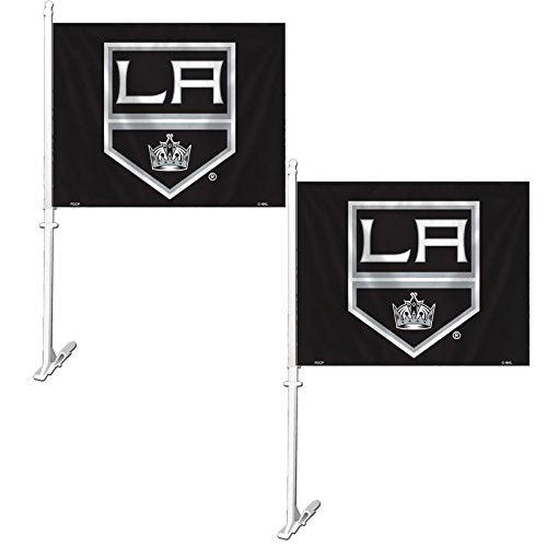 Official National Hockey League Fan Shop Authentic NHL 2-pack Car Flag (LA Kings)