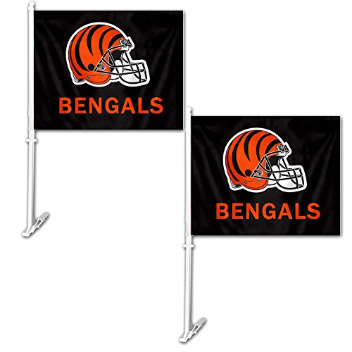 Fremont Die Official National Football League Fan Shop Authentic NFL 2-Pack Car Window Flags. Show Team Pride with These 11.5" x 14.5" Window Flags. 
