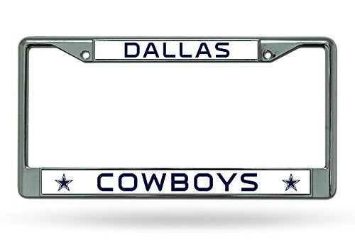 Rico Official National Football League Fan Shop Licensed NFL Shop Authentic Chrome License Plate Frame and Colored Auto Emblem