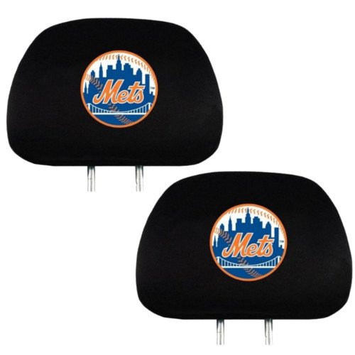 Official Major League Baseball Fan Shop Authentic Car Truck Auto MLB Headrest Cover (New York Mets)