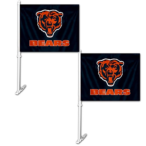 Fremont Die Official National Football League Fan Shop Authentic NFL 2-Pack Car Window Flags. Show Team Pride with These 11.5" x 14.5" Window Flags. 