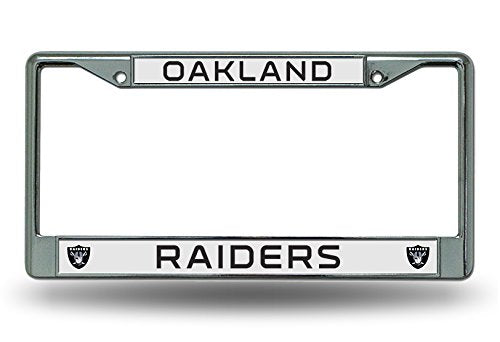 Rico Official National Football League Fan Shop Licensed NFL Shop Authentic Chrome License Plate Frame and Colored Auto Emblem