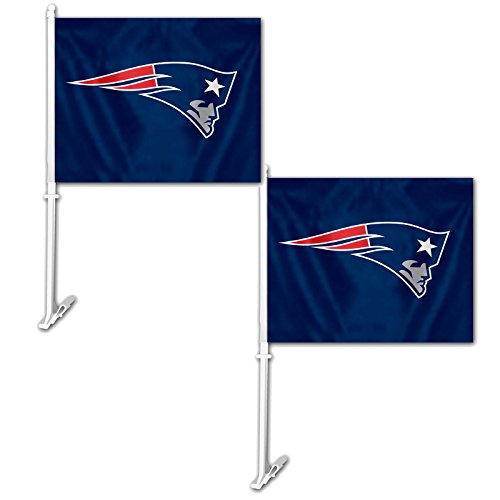Fremont Die Official National Football League Fan Shop Authentic NFL 2-Pack Car Window Flags. Show Team Pride with These 11.5" x 14.5" Window Flags. 