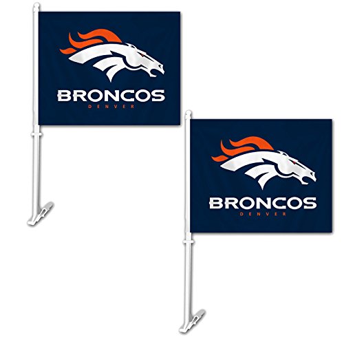 Fremont Die Official National Football League Fan Shop Authentic NFL 2-Pack Car Window Flags. Show Team Pride with These 11.5" x 14.5" Window Flags. 