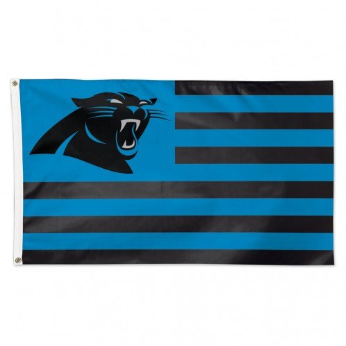 WinCraft Carolina Panthers Flag 3x5 Deluxe Americana Design