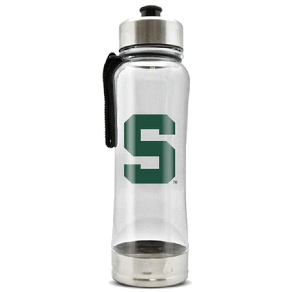 Duck House Official National Collegiate Athletic Association Fan Shop Authentic 2-Pack NCAA College Clear Clip-On 16oz Stainless Steel Water Bottle Bundle