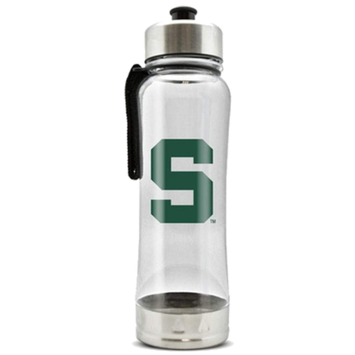 Duck House Official National Collegiate Athletic Association Fan Shop Authentic 2-Pack NCAA College Clear Clip-On 16oz Stainless Steel Water Bottle Bundle