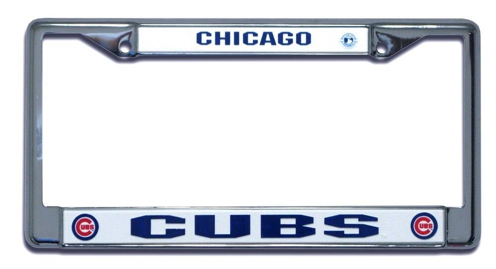 Rico Industries Official Major League Baseball Fan Shop Licensed MLB Shop Authentic Chrome Colored License Plate Frame and Matching Chrome Emblem