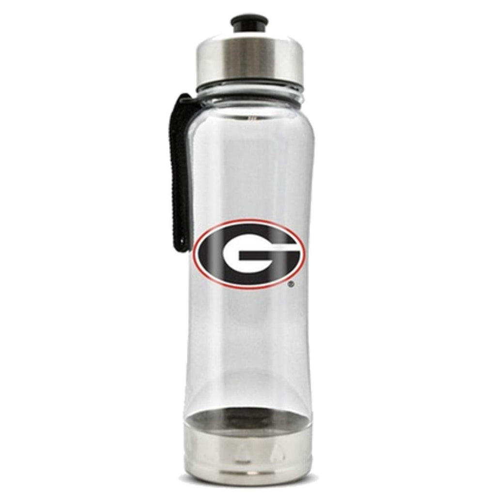 Duck House Official National Collegiate Athletic Association Fan Shop Authentic 2-Pack NCAA College Clear Clip-On 16oz Stainless Steel Water Bottle Bundle