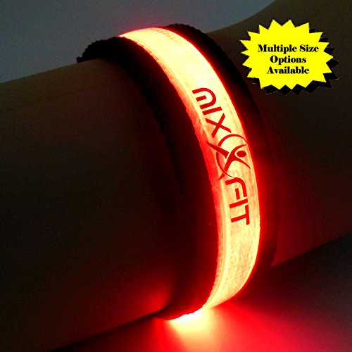 Mixxfit Safety Reflective Armband LED Light with 3 Flashing Modes