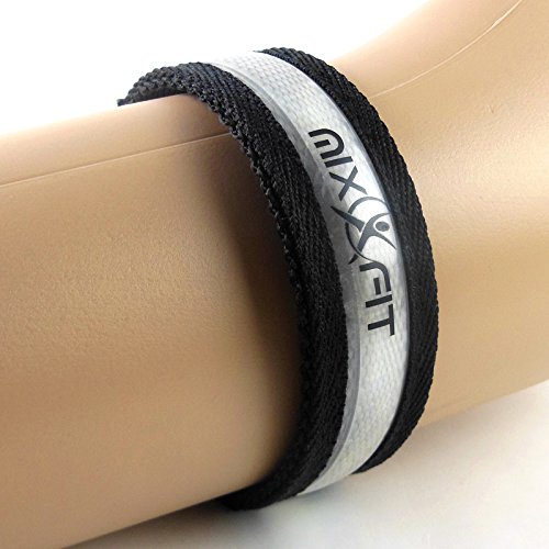 Mixxfit 2-Pack Reflective LED Adjustable High Visibility Armbands. Running Hiking Cycling Jogging in Dusk and at Night - Safety First